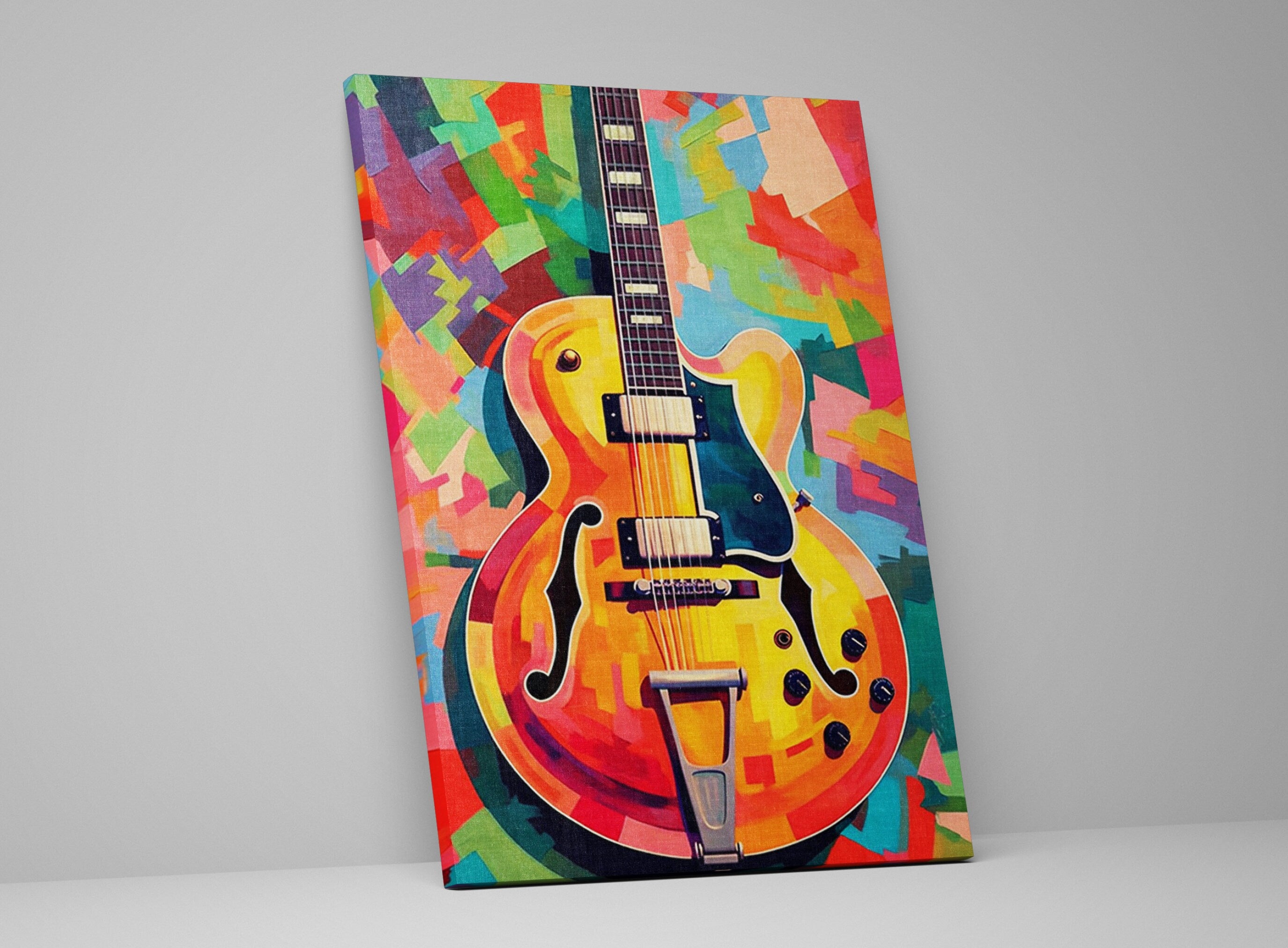 Electric Guitar Wall Art – Premium Guitar Canvas Art for Music Lovers