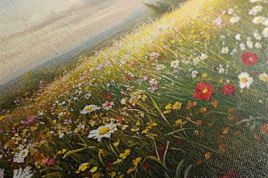 Wildflower Meadow Canvas - Extra Large Botanical Wall Art | Gallery Wrapped, Ready to Hang