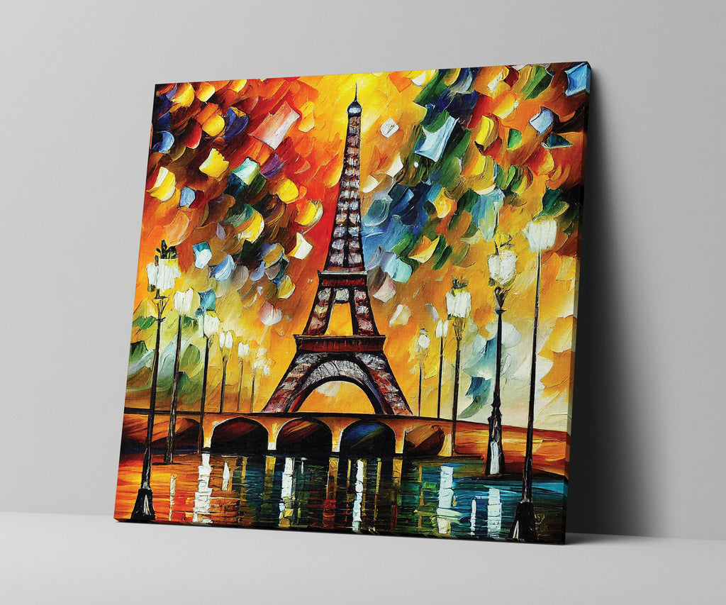 Eiffel Tower Canvas Print – Vibrant Paris Wall Art on Gallery Ready Canvas