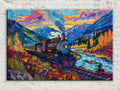 Vintage Locomotive Wall Art - Steam Train Artwork on Gallery Wrapped Canvas, Ready to Hang