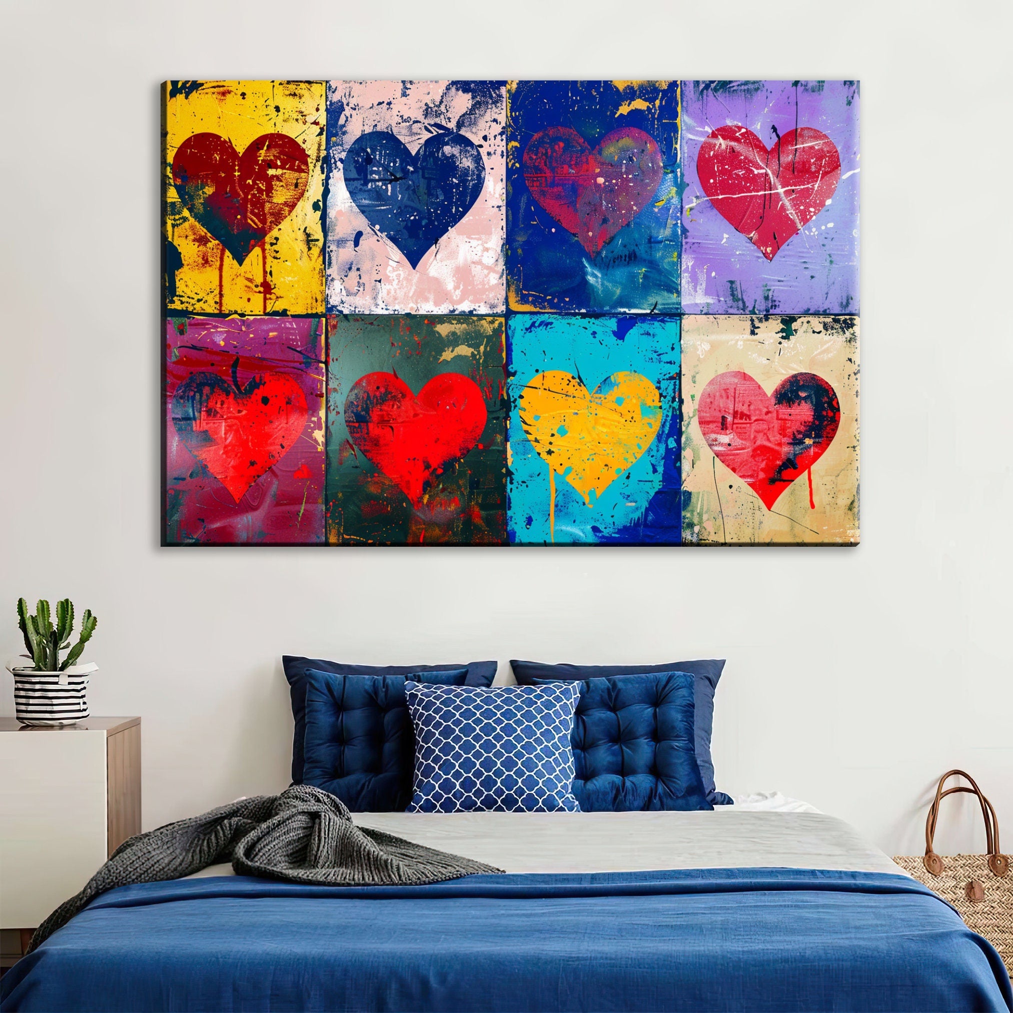 Heart Pattern Wall Art - Large Canvas Prints | Gallery Wrapped Canvas, Ready to Hang