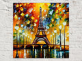 Eiffel Tower Canvas Print – Vibrant Paris Wall Art on Gallery Ready Canvas