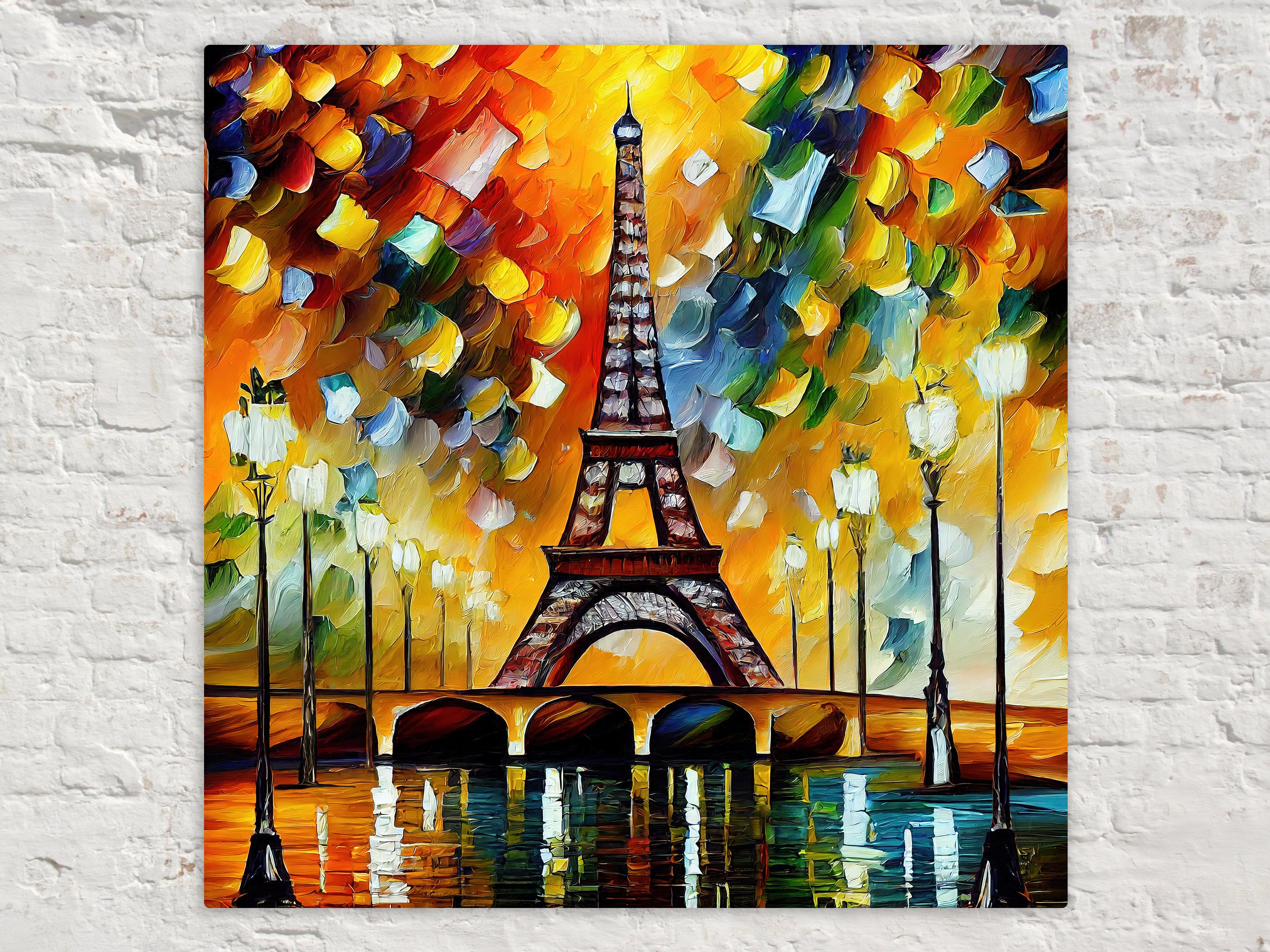Eiffel Tower Canvas Print – Vibrant Paris Wall Art on Gallery Ready Canvas
