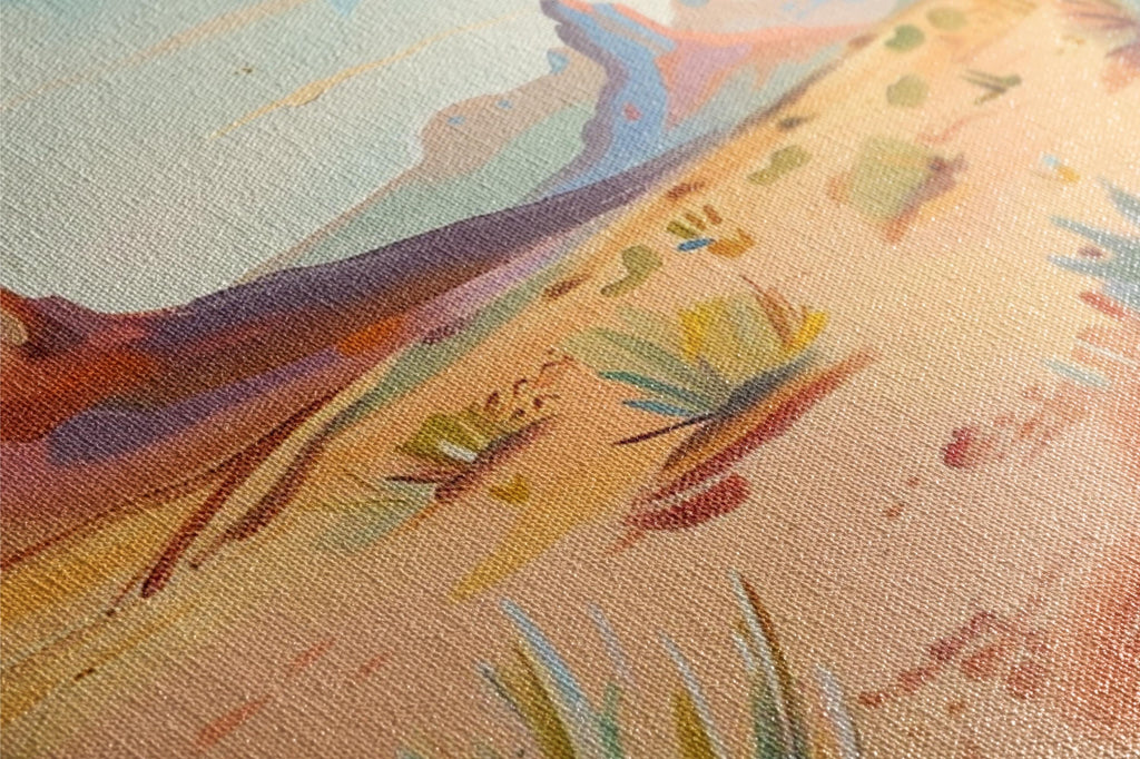 a close up of a painting on a canvas