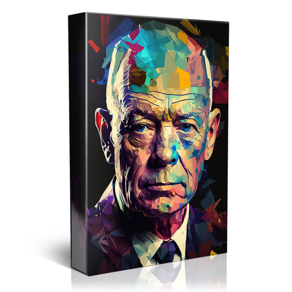 Eisenhower Canvas Art – Historical Wall Art | Military Leader Print on Gallery Wrapped Canvas