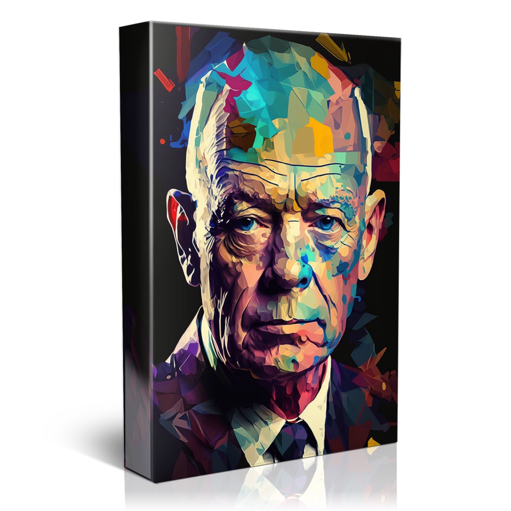 Eisenhower Canvas Art – Historical Wall Art | Military Leader Print on Gallery Wrapped Canvas