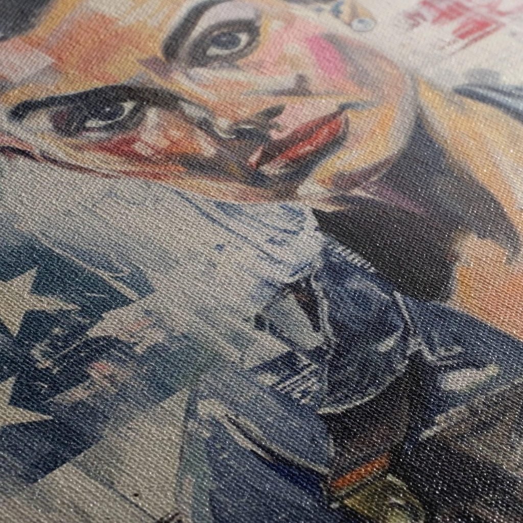 Rosie the Riveter Art – Feminist Wall Art Large Canvas Print, Ready to Hang