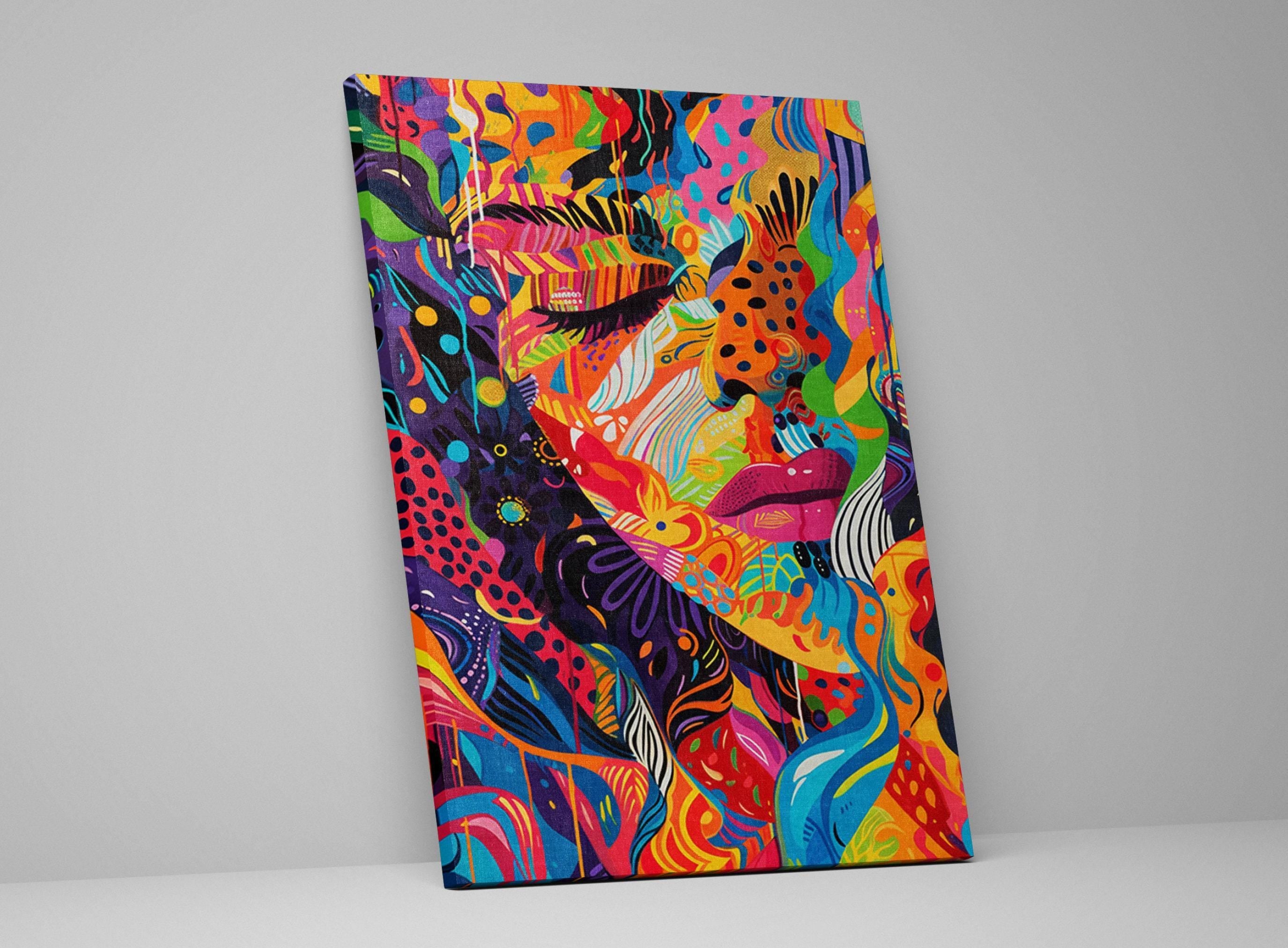 Colorful Abstract Artwork – Extra Large Canvas Art | Gallery Wrapped Canvas, Ready to Hang