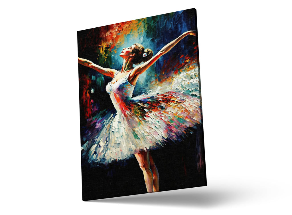 Ballerina Canvas Painting – Elegant Ballet Wall Art on Gallery Ready Canvas