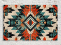 Native American Wall Art – Tribal Pattern Decor on Gallery Wrapped Canvas, Extra Large