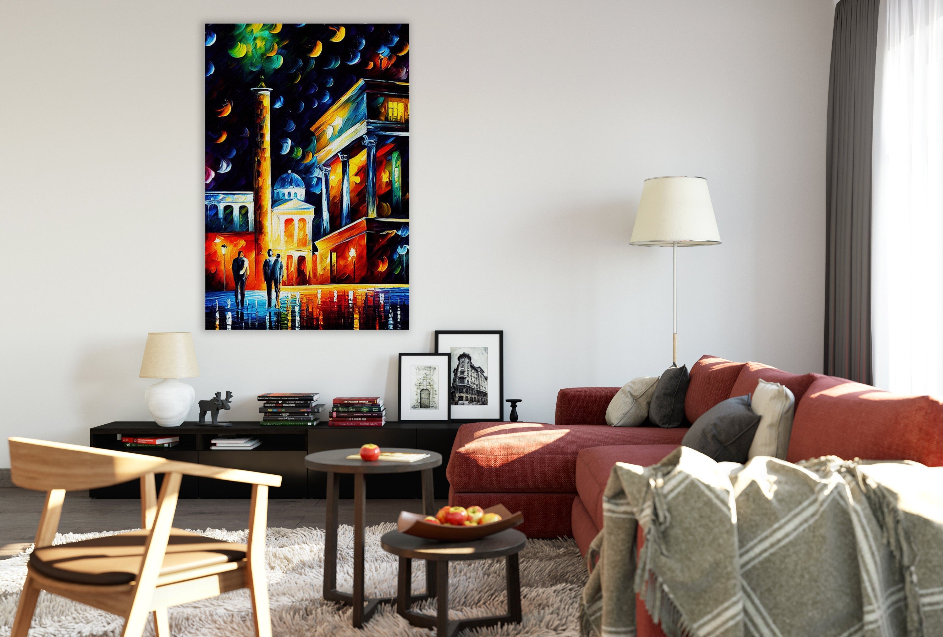 Athens Canvas Print – Greece Wall Art With Wooden Frame Canvas & Scratch Resistant Coating