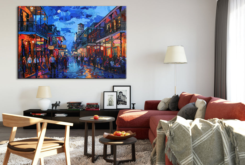 New Orleans Wall Art | French Quarter Art – Large Gallery Canvas with Scratch Resistant Coating