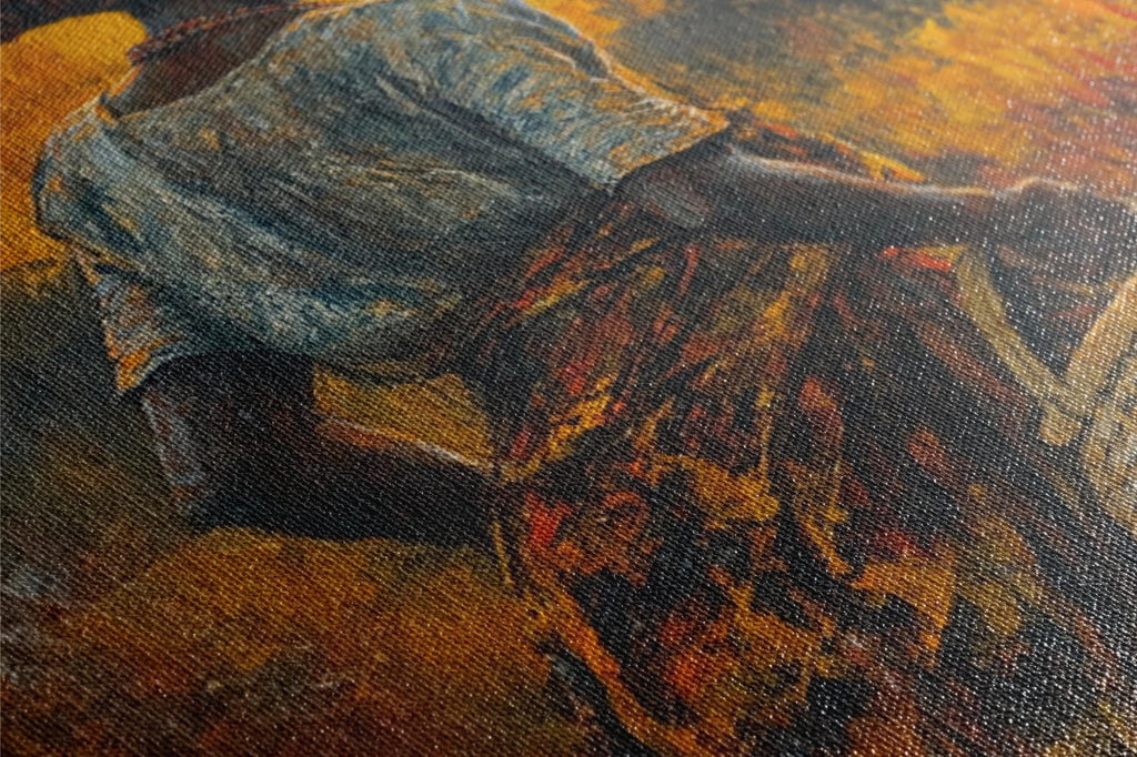 a painting of a woman riding a bicycle
