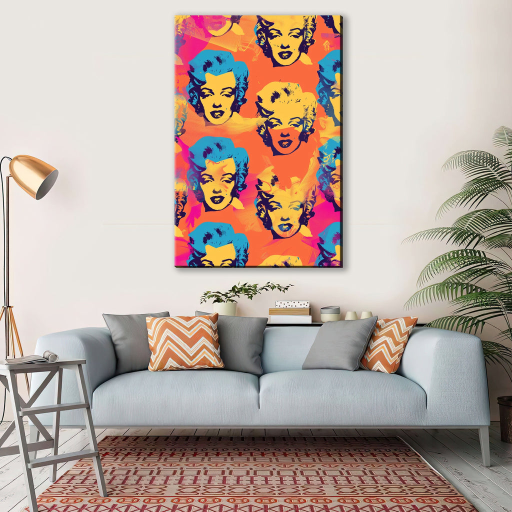 Pop Art Canvas - Marilyn Monroe Art on Gallery Wrapped Canvas, Ready to Hang