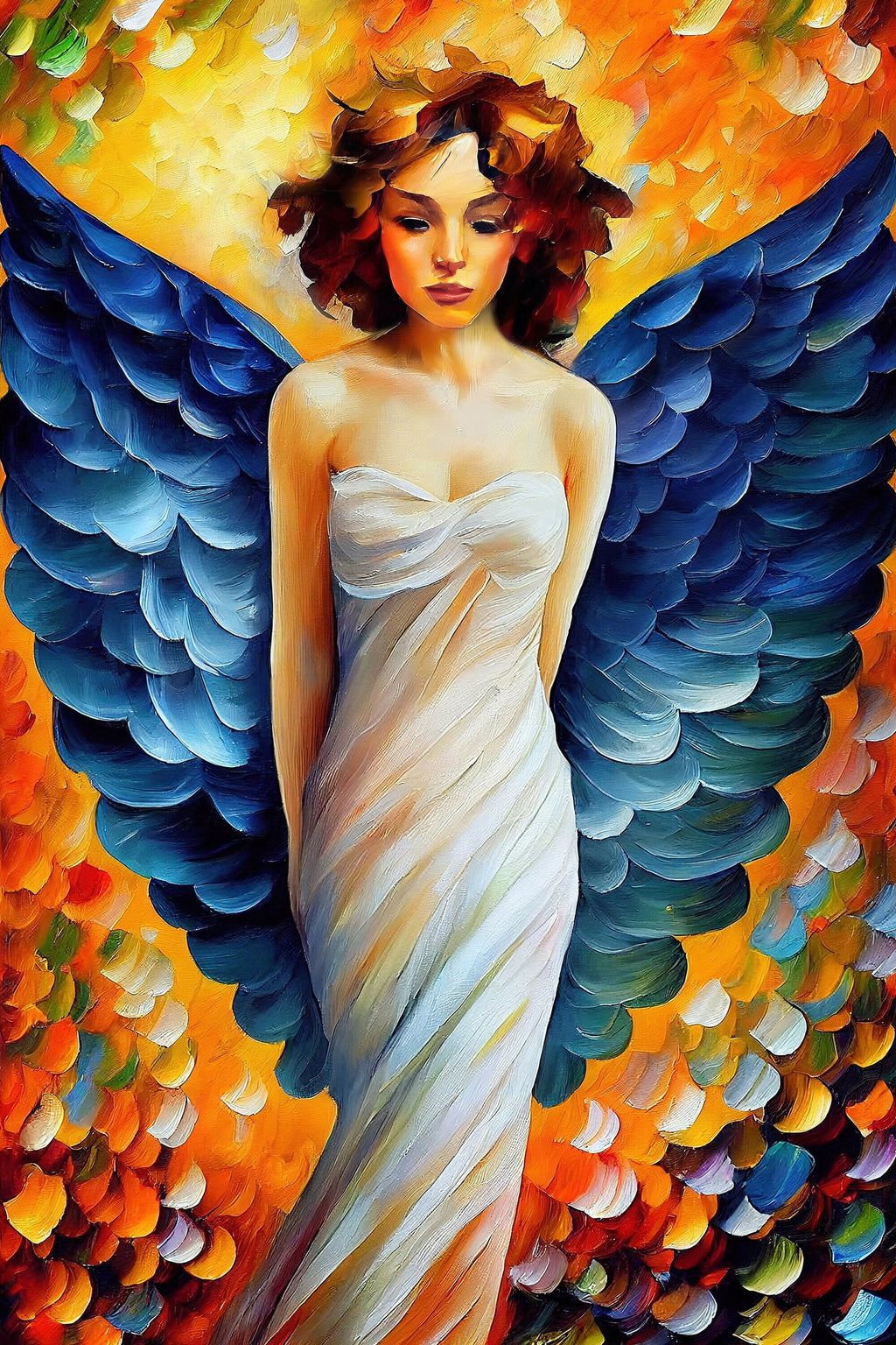 Angel Wall Art – Beautiful Spiritual Home Decor | Gallery Wrapped Canvas Print