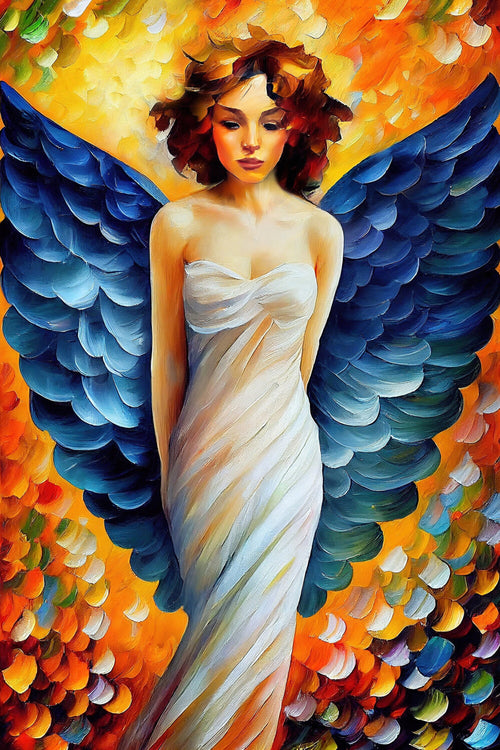 Angel Wall Art – Beautiful Spiritual Home Decor | Gallery Wrapped Canvas Print