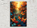 Butterfly Canvas Art – Large Colorful Nature Art With Monarch Butterfly Print