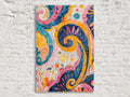 Boho Swirly Pattern Art - Extra Large Canvas, Gallery Wrapped, Ready to Hang