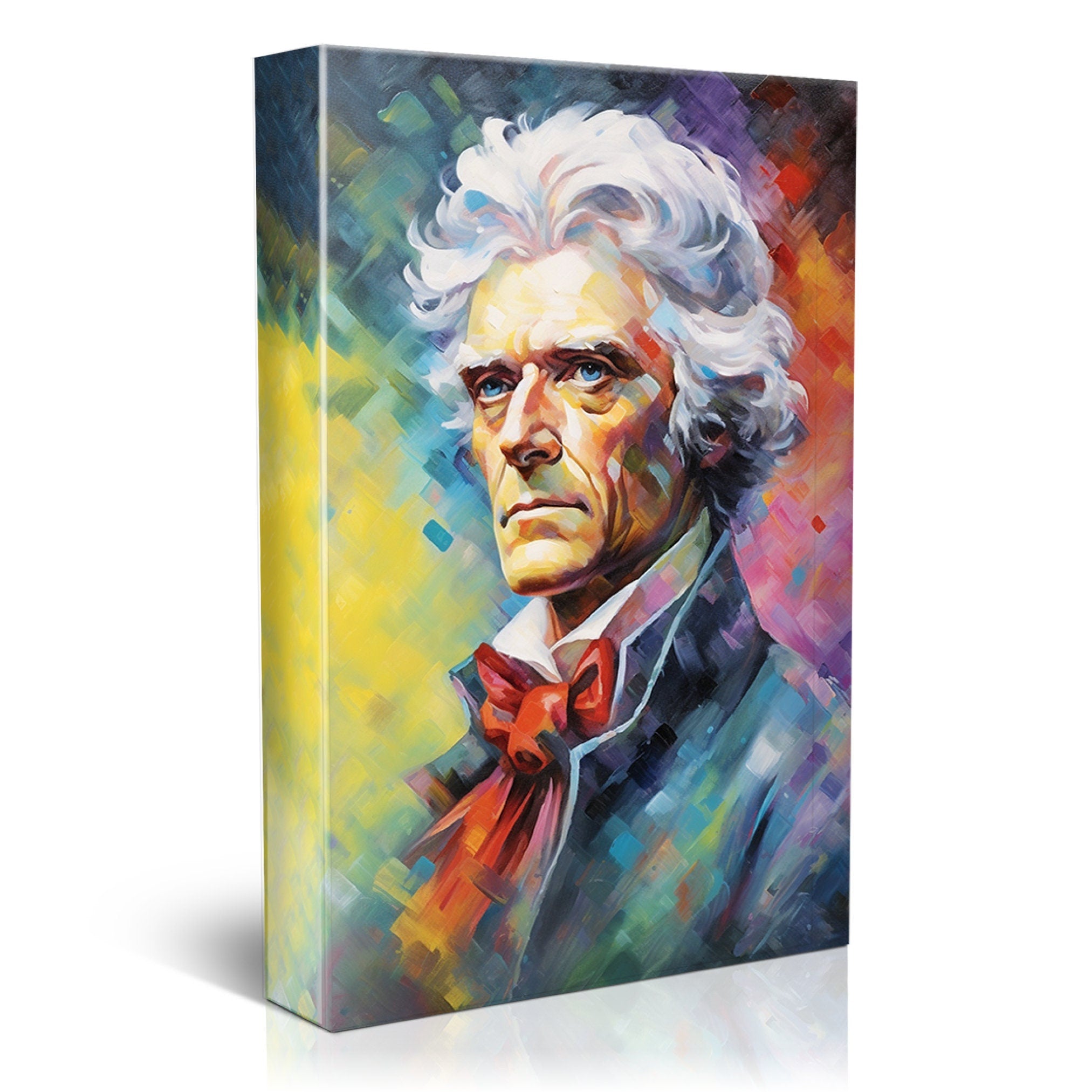 Thomas Jefferson Portrait - Founding Father Art | Gallery Wrapped Canvas Print