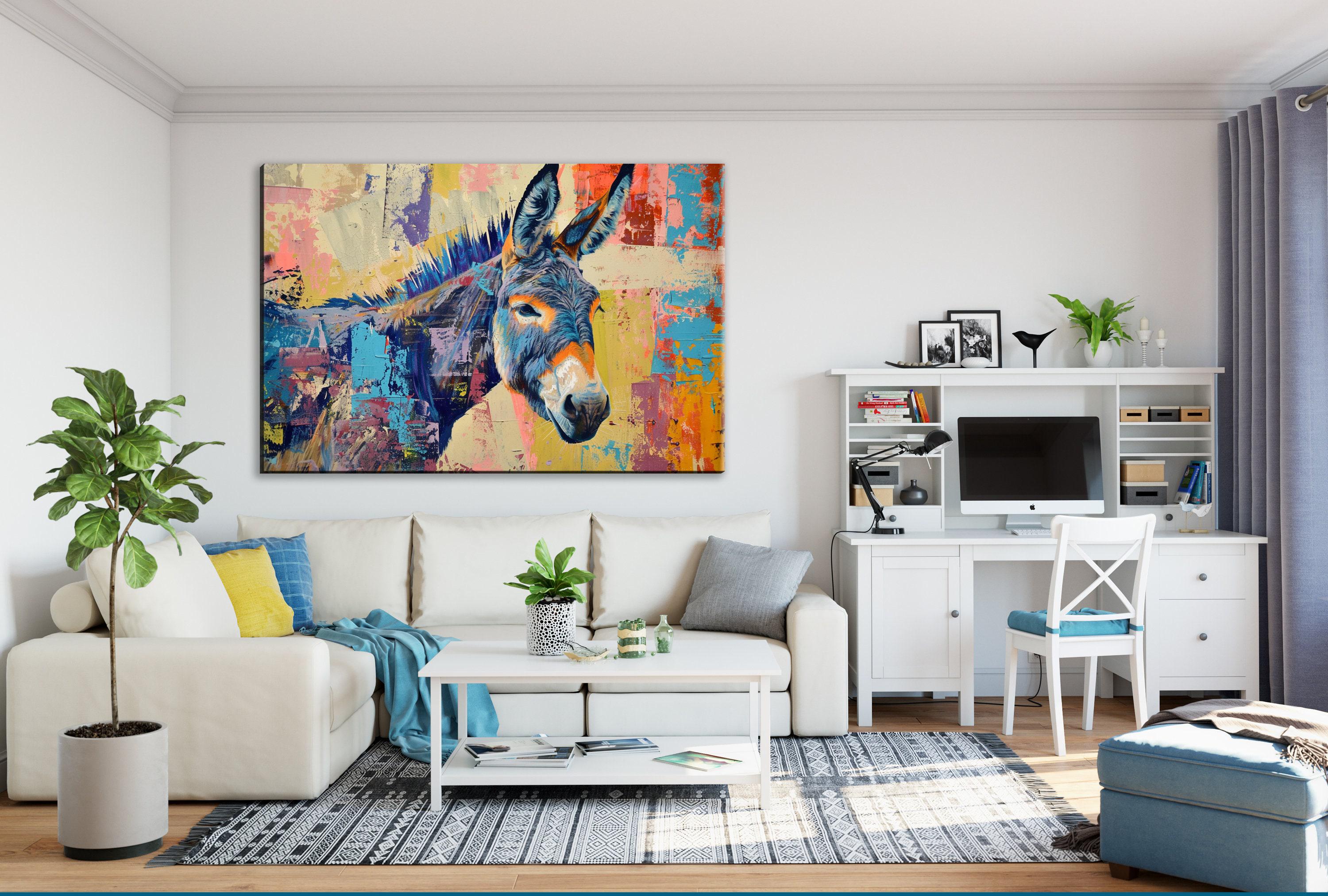 Donkey Pop Art - Large Canvas Art | Gallery Wrapped Canvas, Ready to Hang