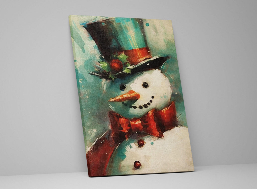 Frosty the Snowman Painting – Holiday Canvas Art | Gallery Wrapped, Ready to Hang