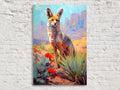 Desert Fox Canvas – Large Southwest Wildlife Art | Rustic Nature-Inspired Wall Decor