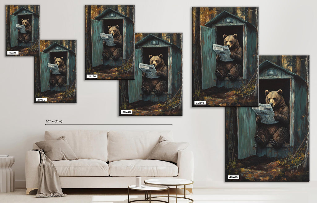 a living room with a couch and a painting on the wall