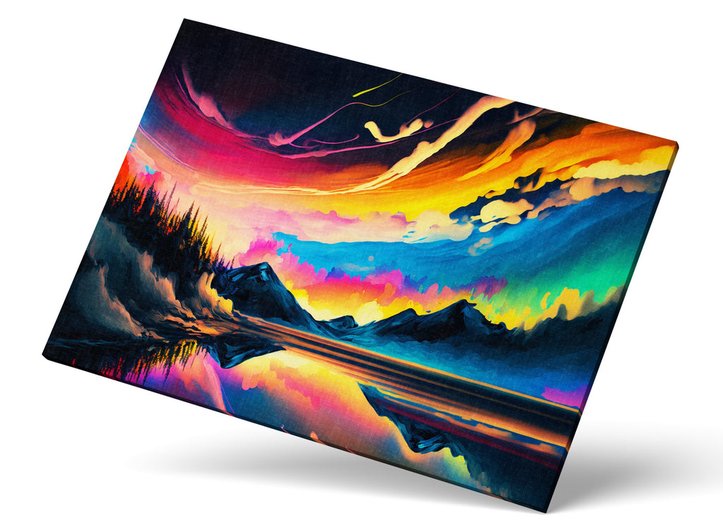 Aurora Borealis Canvas - Vibrant Northern Lights Art | Celestial Wall Decor