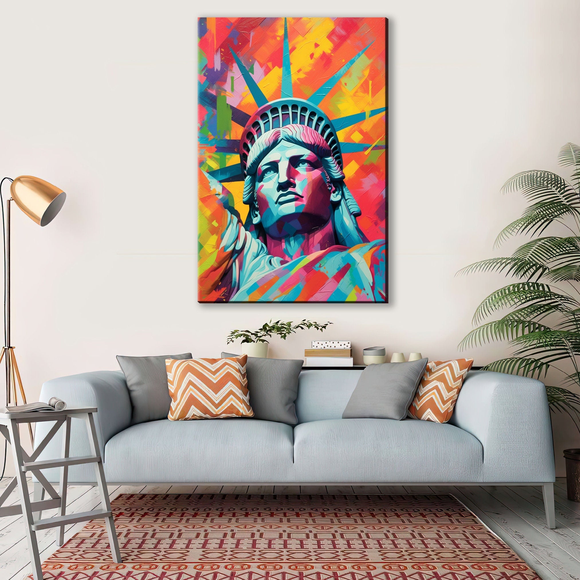 Statue of Liberty Wall Art – Large Canvas Art | Historic Landmark Canvas Print