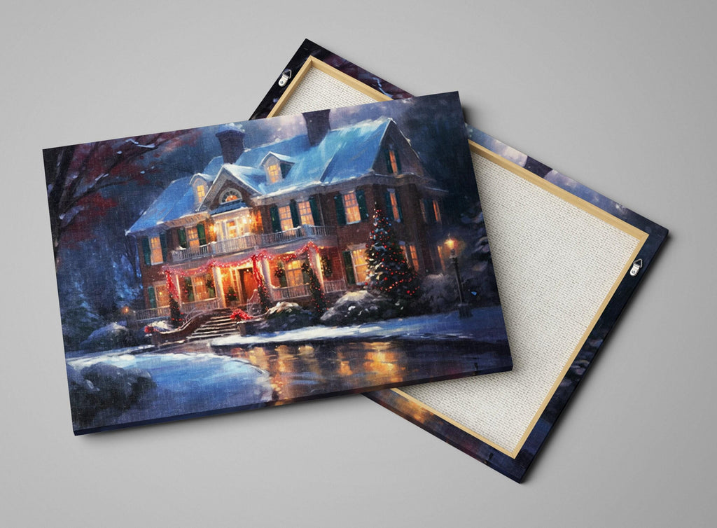 Christmas Canvas Art | Winter Wonderland Holiday Wall Decor - Scratch Resistant Extra Large Canvas Print