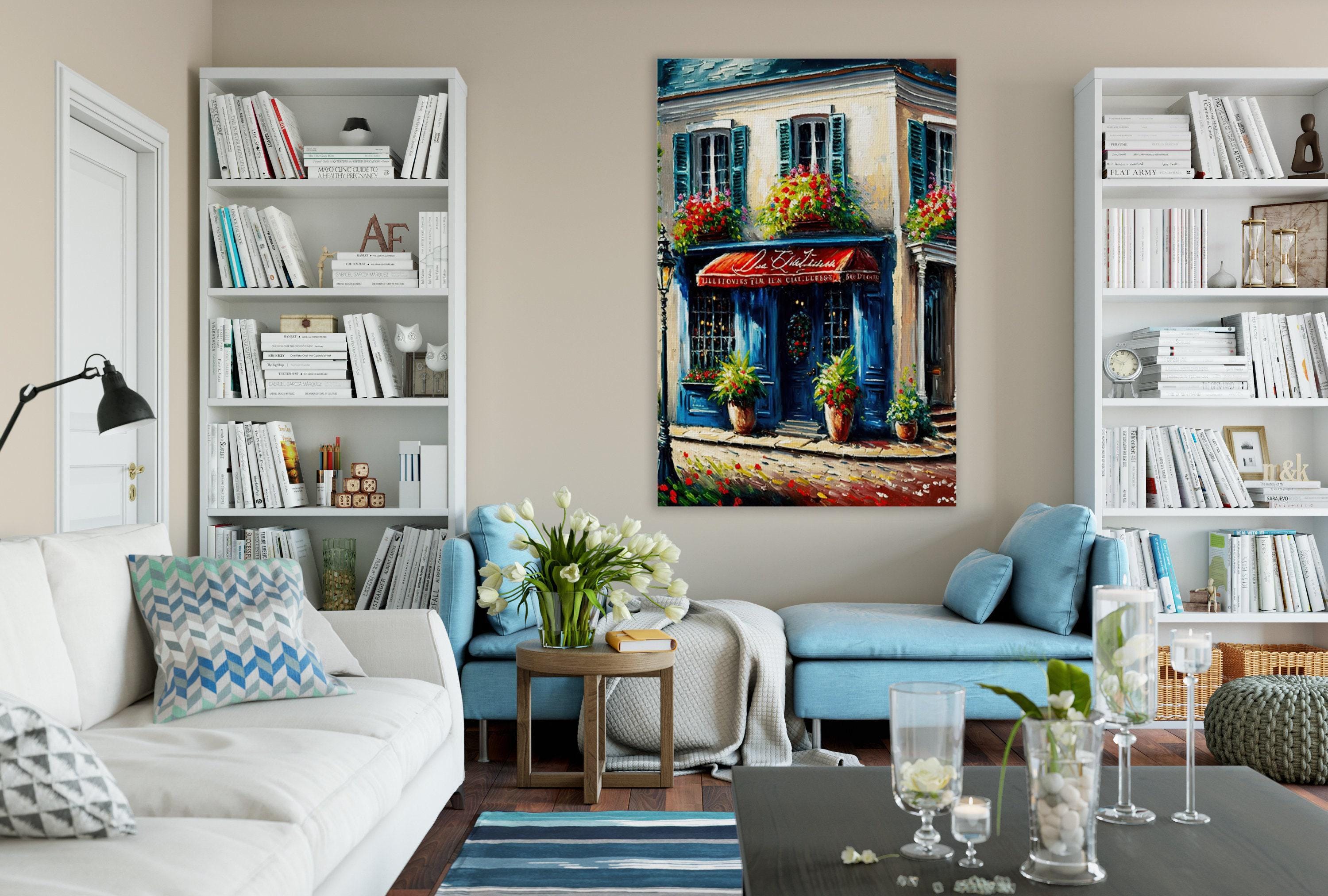 Paris Cityscape Painting – Vibrant Canvas Print With Wood Frame Painting