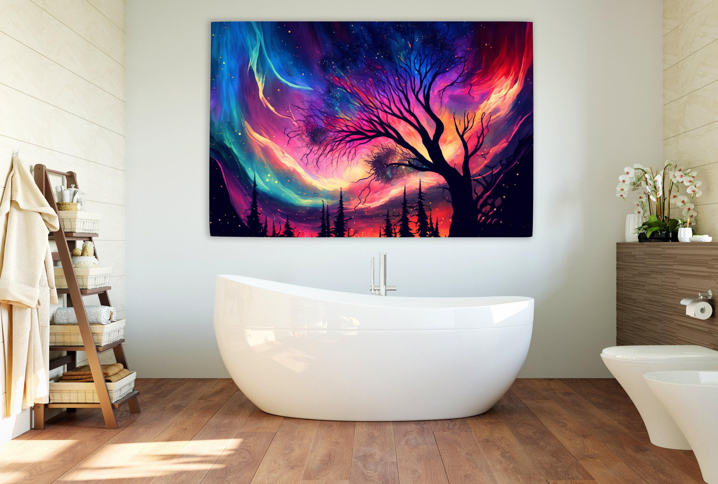 Northern Lights Art – Celestial Wall Decor | Gallery Wrapped Canvas, Ready to Hang