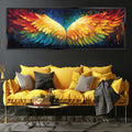 Angel Wings Wall Art - Panoramic Canvas Print | Extra Large Framed Gallery Wrapped