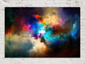 Nebula Canvas Art – Colorful Celestial Space Painting | Gallery-Wrapped Giclée Print