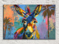 Pop Art Donkey Canvas - Vibrant Large Canvas Art | Gallery Wrapped Print