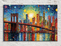 Brooklyn Bridge Canvas Print – NYC Cityscape Art | Large Wall Art, Modern Home Decor