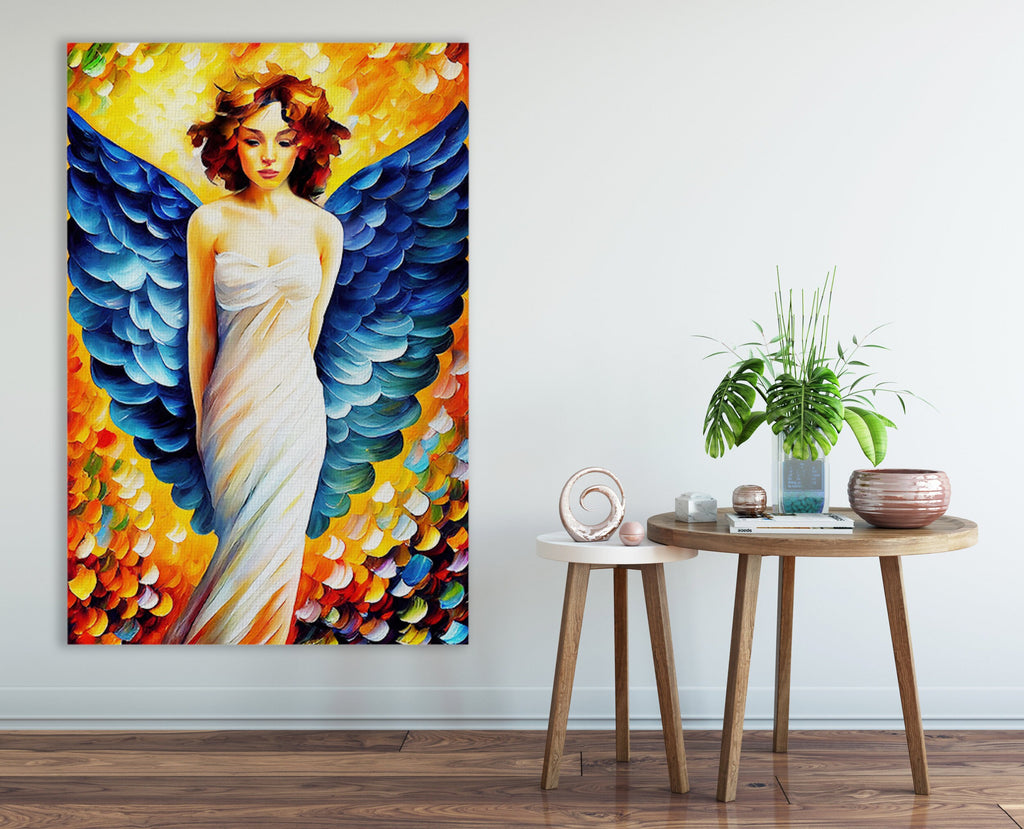 Angel Wall Art – Beautiful Spiritual Home Decor | Gallery Wrapped Canvas Print