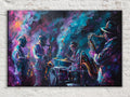 Jazz Wall Art – Abstract Jazz Canvas | Extra Large Gallery Wrapped Canvas Print