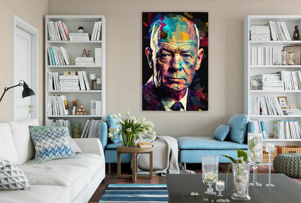 Eisenhower Canvas Art – Historical Wall Art | Military Leader Print on Gallery Wrapped Canvas