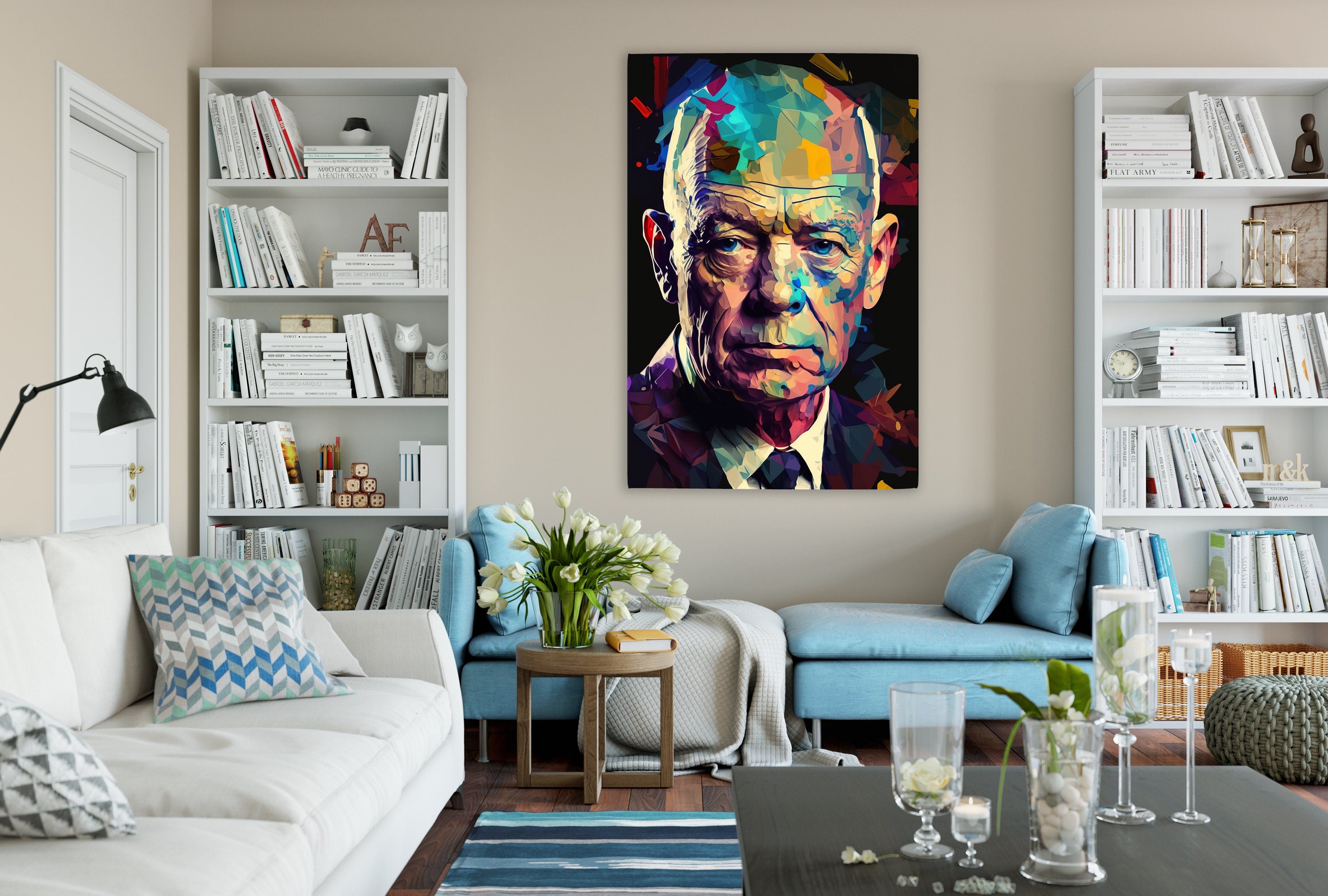 Eisenhower Canvas Art – Historical Wall Art | Military Leader Print on Gallery Wrapped Canvas