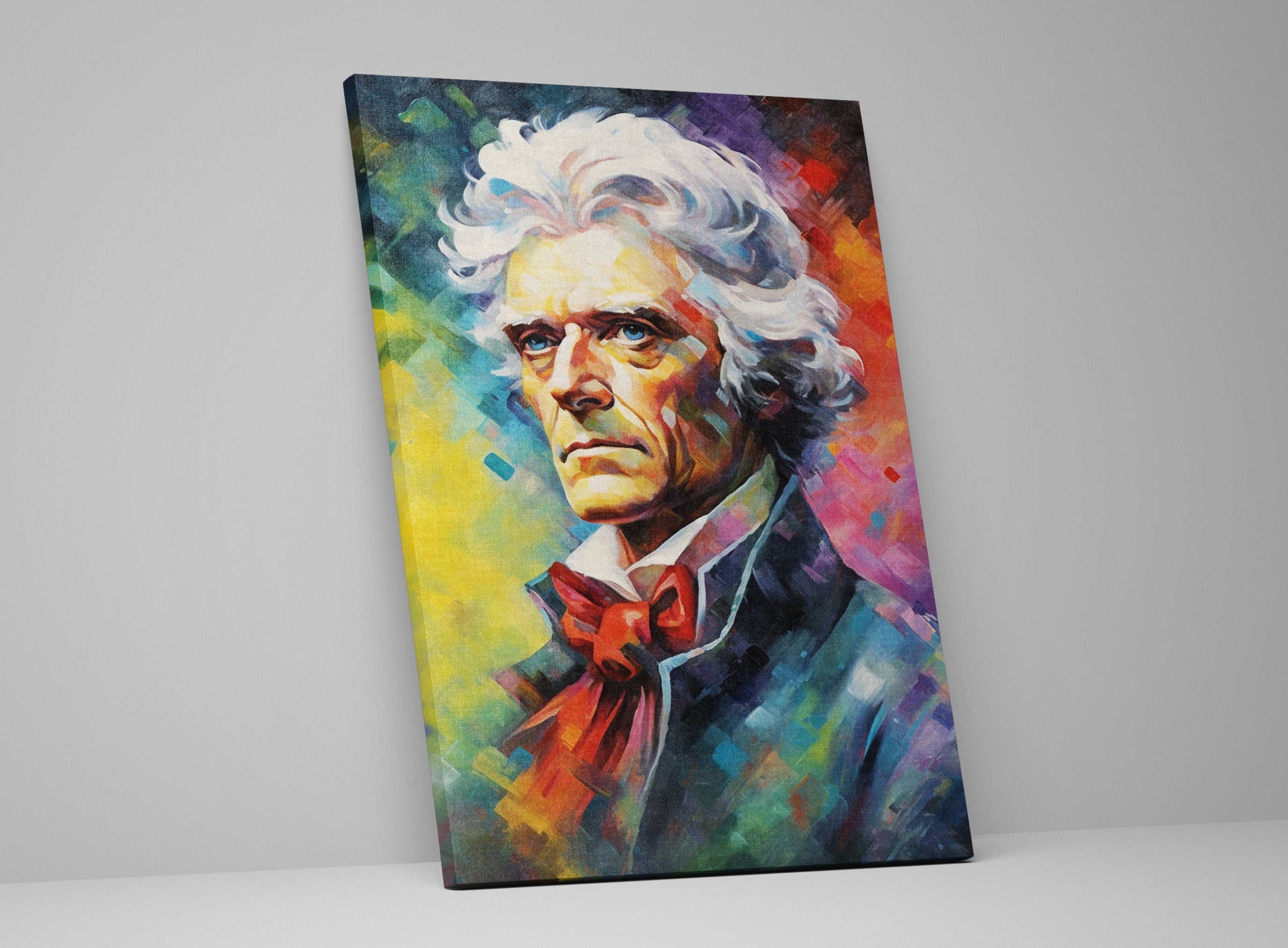 Thomas Jefferson Portrait - Founding Father Art | Gallery Wrapped Canvas Print