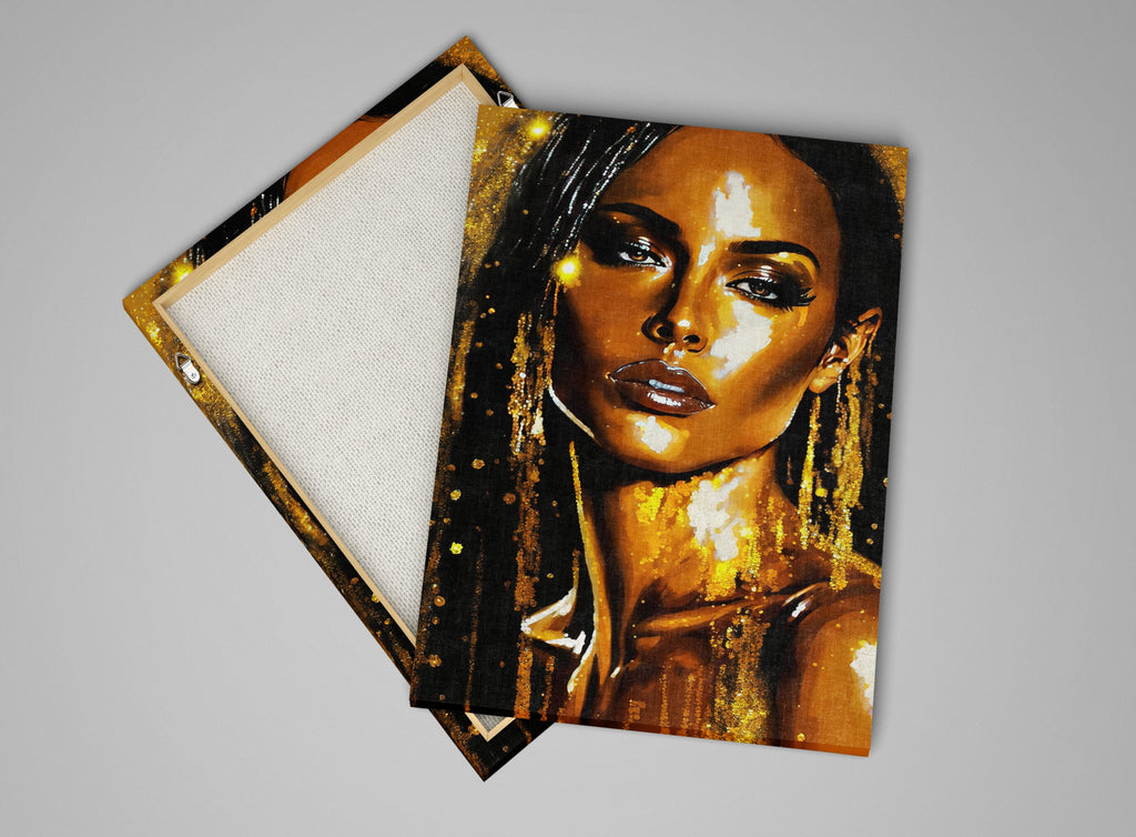 Black Female Art - Vibrant African American Canvas | Gallery Ready Wall Decor