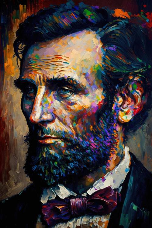 Abraham Lincoln Canvas Print – Presidential Portrait on Gallery Ready Wood Frame