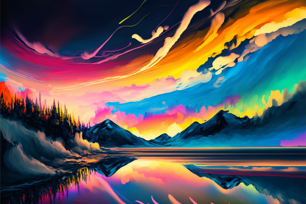 Aurora Borealis Canvas - Vibrant Northern Lights Art | Celestial Wall Decor