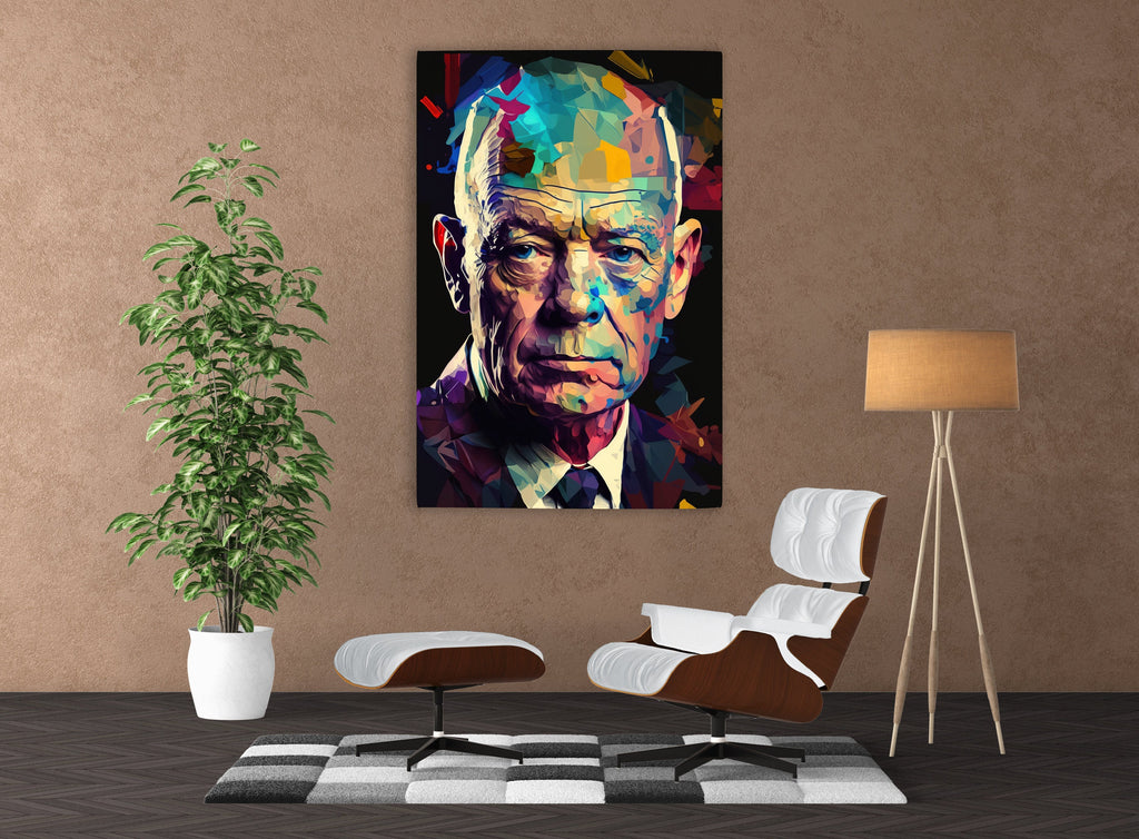 Eisenhower Canvas Art – Historical Wall Art | Military Leader Print on Gallery Wrapped Canvas