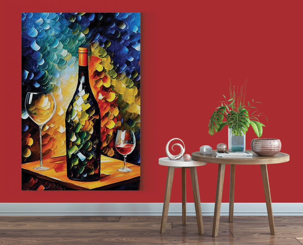 Wine Canvas Print - Vibrant Wine Art on Artist Grade Canvas with Scratch Resistant Coating