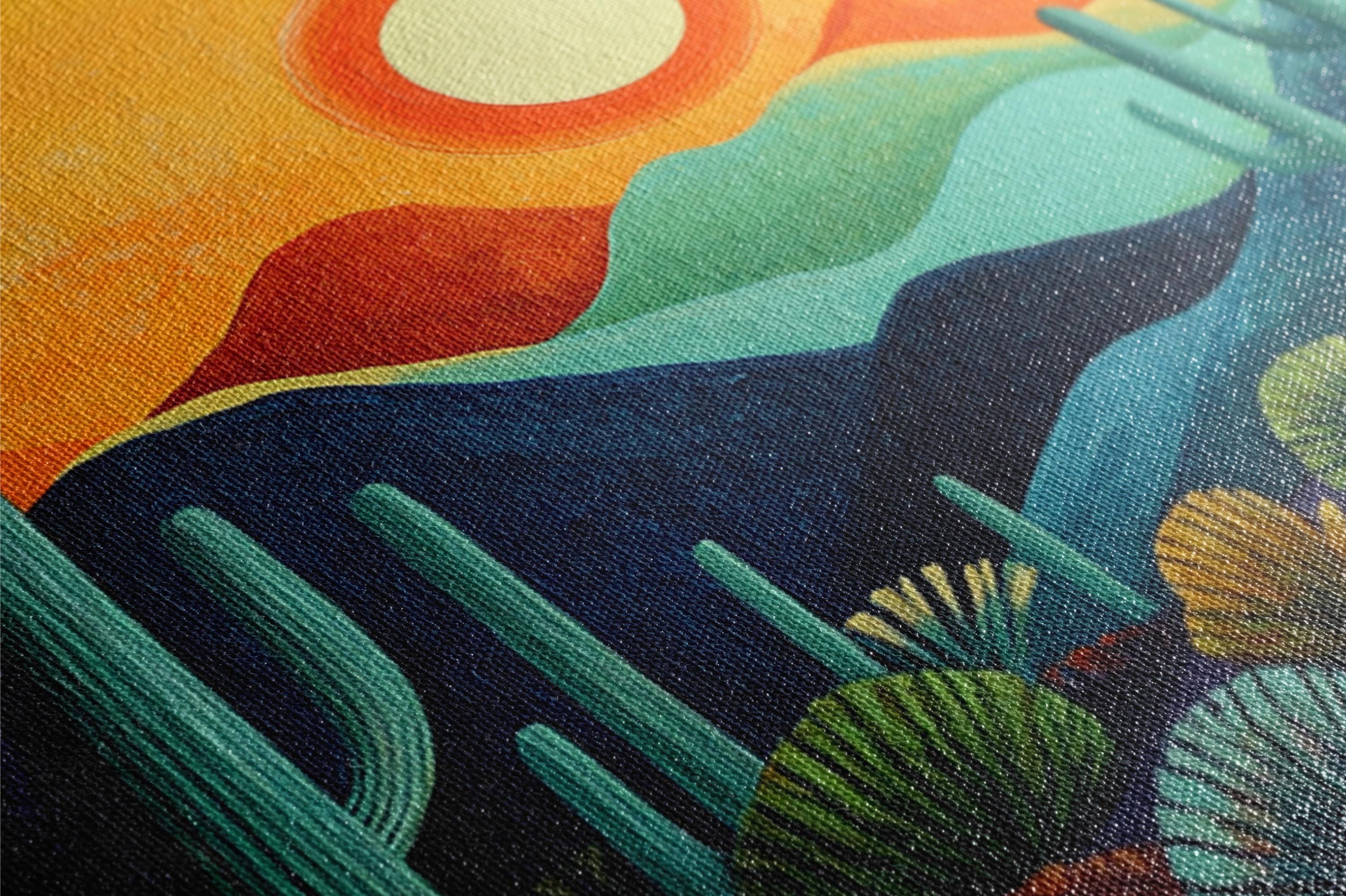 a close up of a painting on a canvas