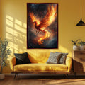 Phoenix Canvas Print – Extra Large Framed Wall Art | Mythical Firebird Artwork