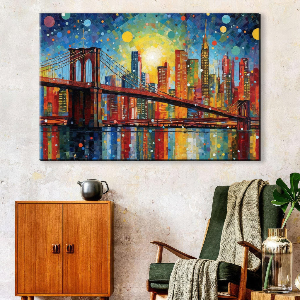 Brooklyn Bridge Canvas Print – NYC Cityscape Art | Large Wall Art, Modern Home Decor