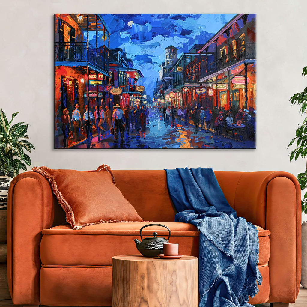 New Orleans Wall Art | French Quarter Art – Large Gallery Canvas with Scratch Resistant Coating